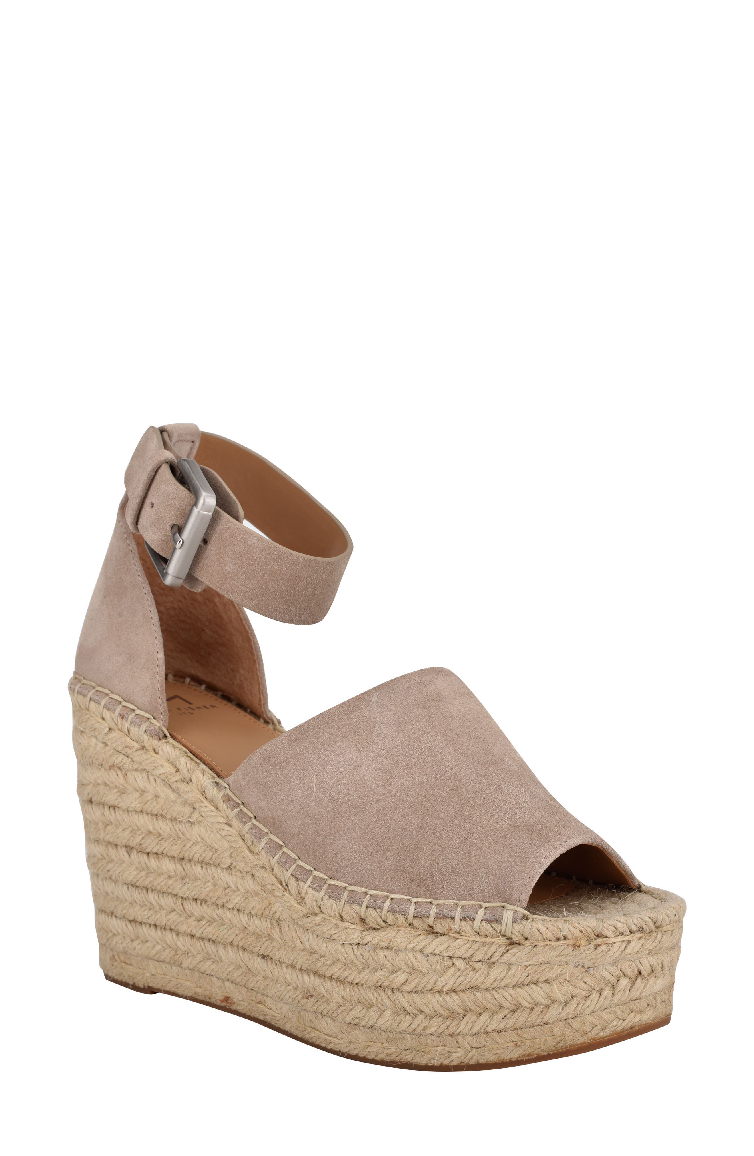 Adalyn Espadrille Wedge Sandal, Main, color, DARK CLOUD SUEDE
