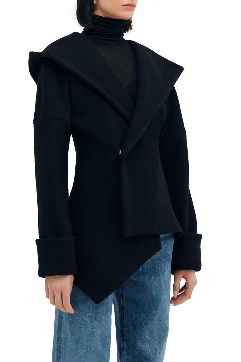 Kyota Hooded Jacket, Alternate, color, BLACK