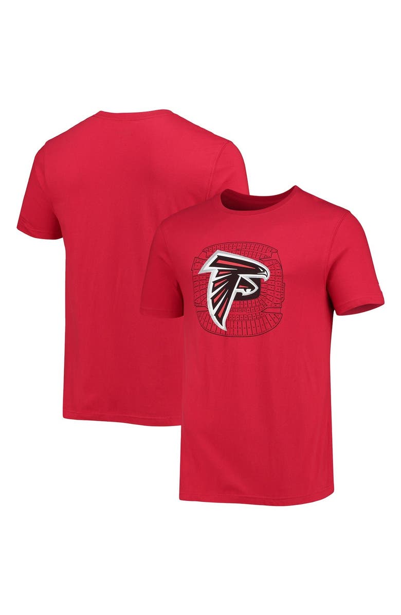 New Era Men's New Era Red Atlanta Falcons Stadium T-Shirt, Main, color, Red