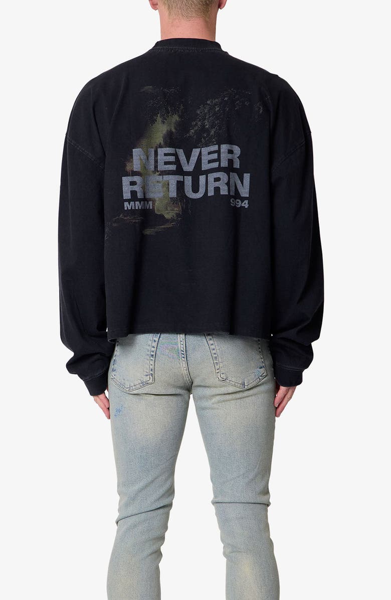 mnml Oversize Cotton Graphic T-Shirt, Alternate, color, Black