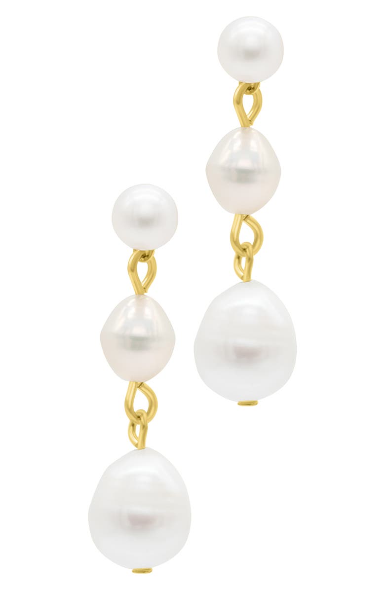 Adornia 9-10mm Freshwater Pearl Drop Earrings, Alternate, color,