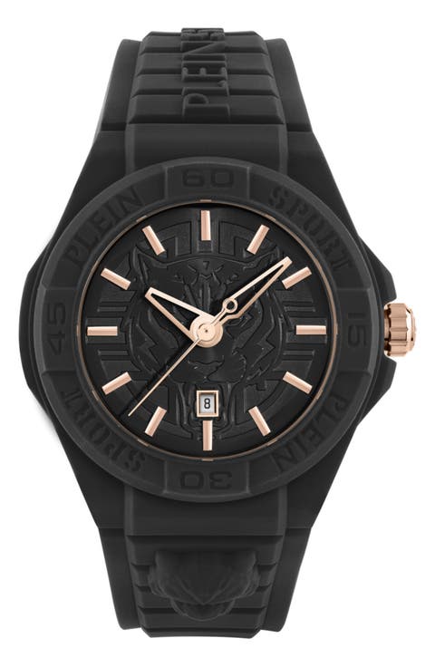 New Fearless Silicon Strap Watch, 46mm