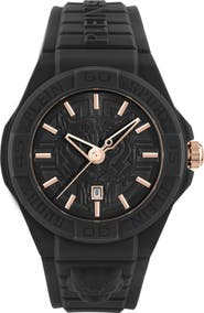 PLEIN SPORT New Fearless Silicon Strap Watch, 46mm