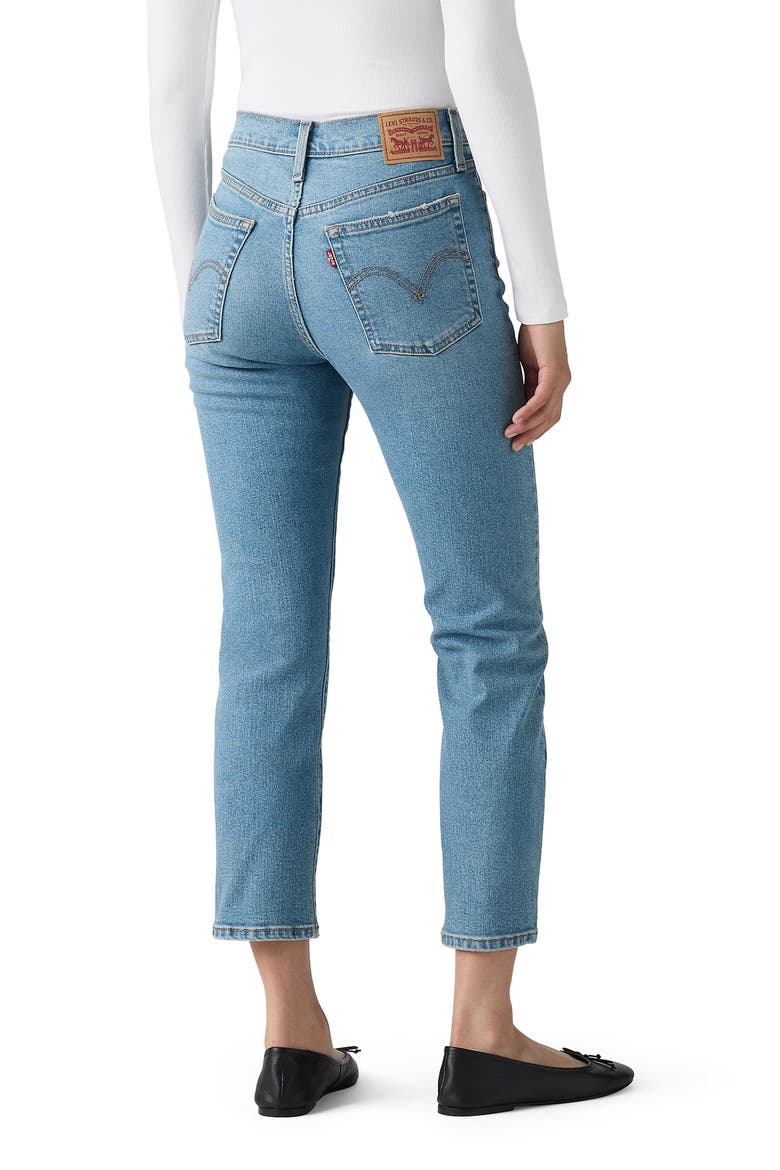 Wedgie High Waist Ankle Straight Leg Jeans, Alternate, color, LUNCH PLANS