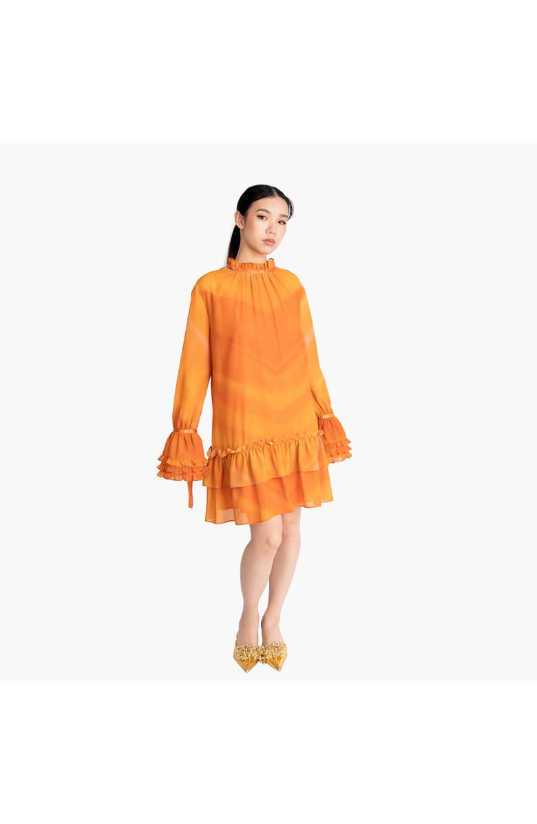 RICHANTEE Ruffles Mini Dress, Main, color, Orange
