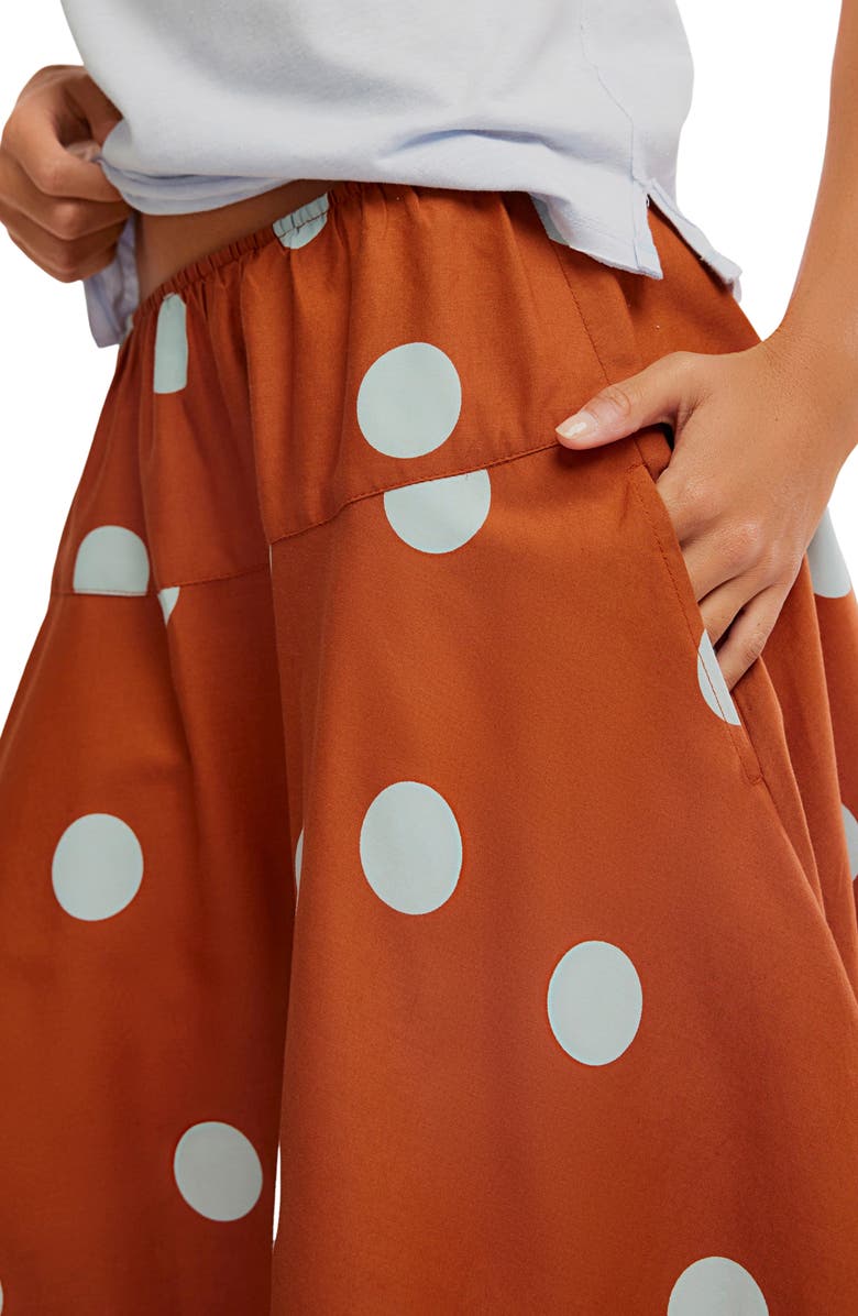 Free People Betty Drop Waist Maxi Skirt, Alternate, color, Sugar Almond Combo