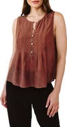 Bella Dahl Pintuck Sleeveless Top
