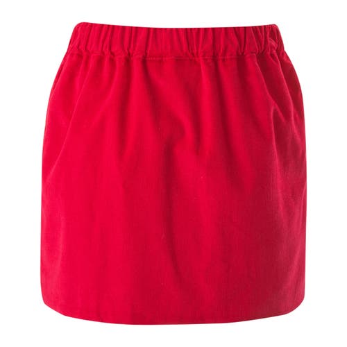 Shop Rachel Riley Button-front Skirt In Red