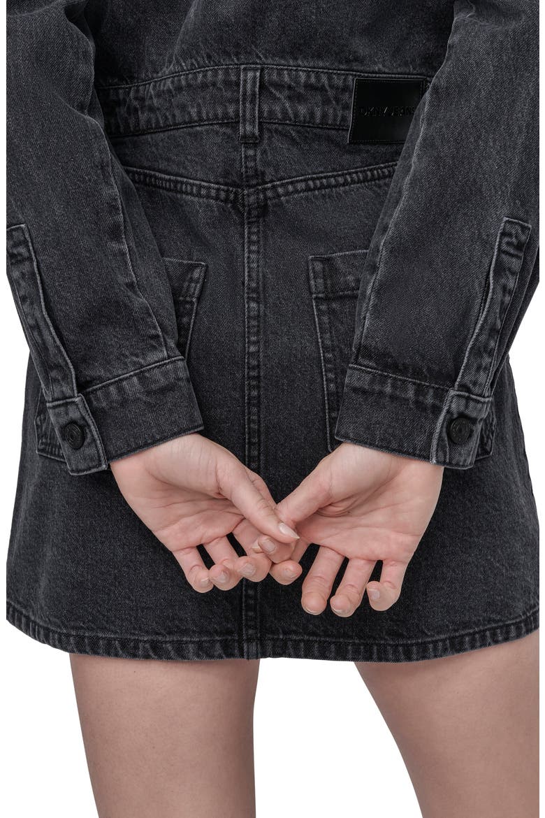 Long Sleeve Denim Shirtdress, Alternate, color, AMHERST