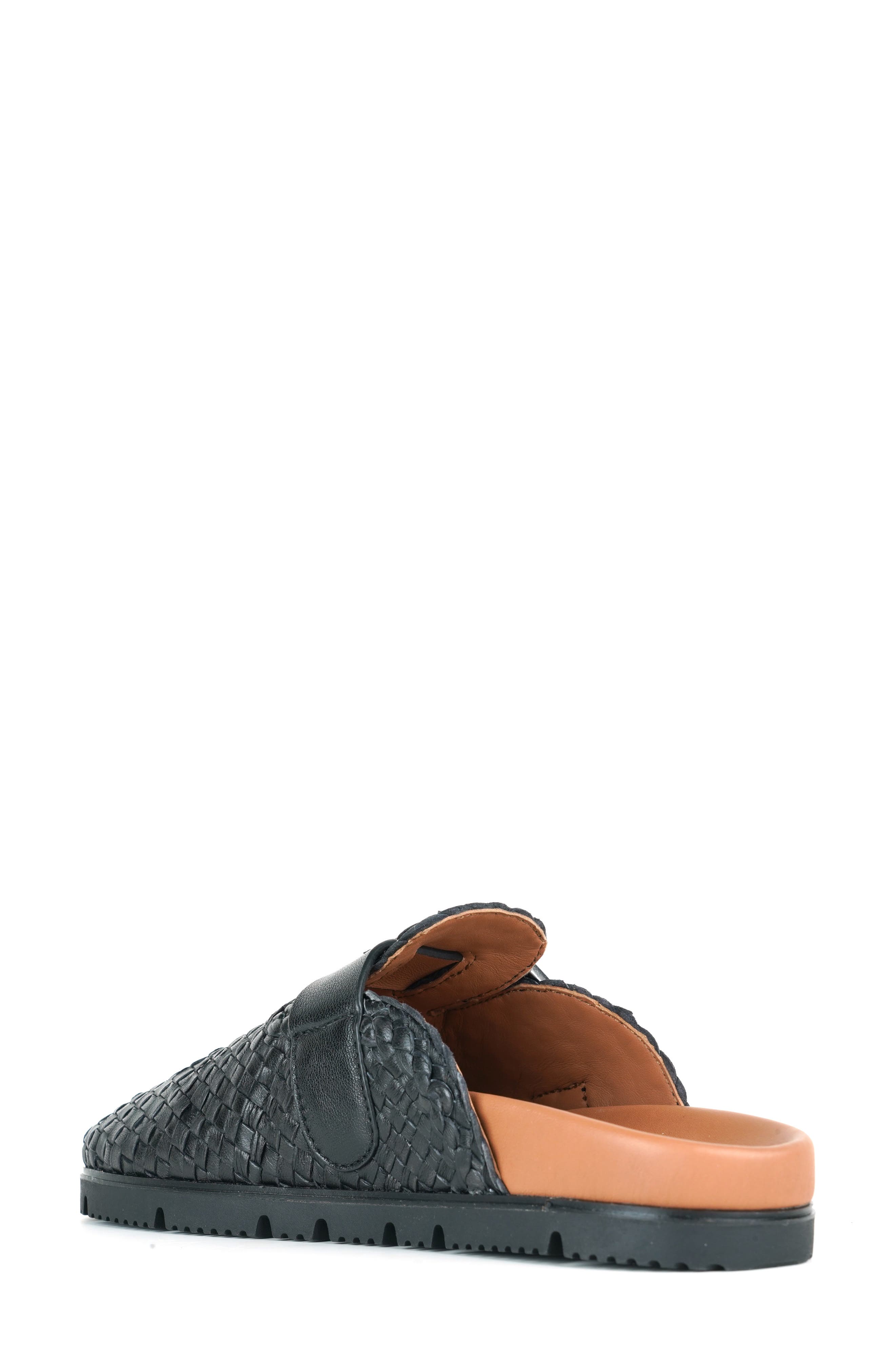 Gentle Souls Brantley Mule, Alternate, color, Black Woven Leather