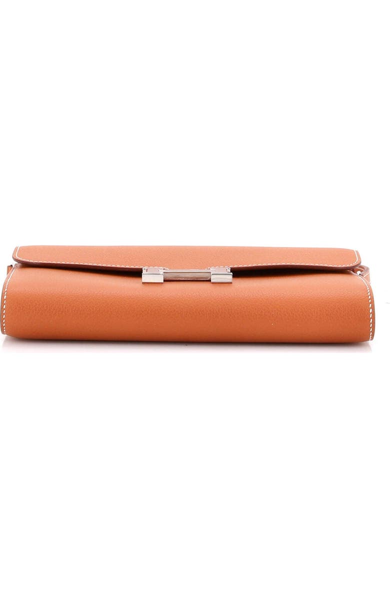 Pre-Owned Hermes Constance To Go Wallet Evercolor, Alternate, color, Gold