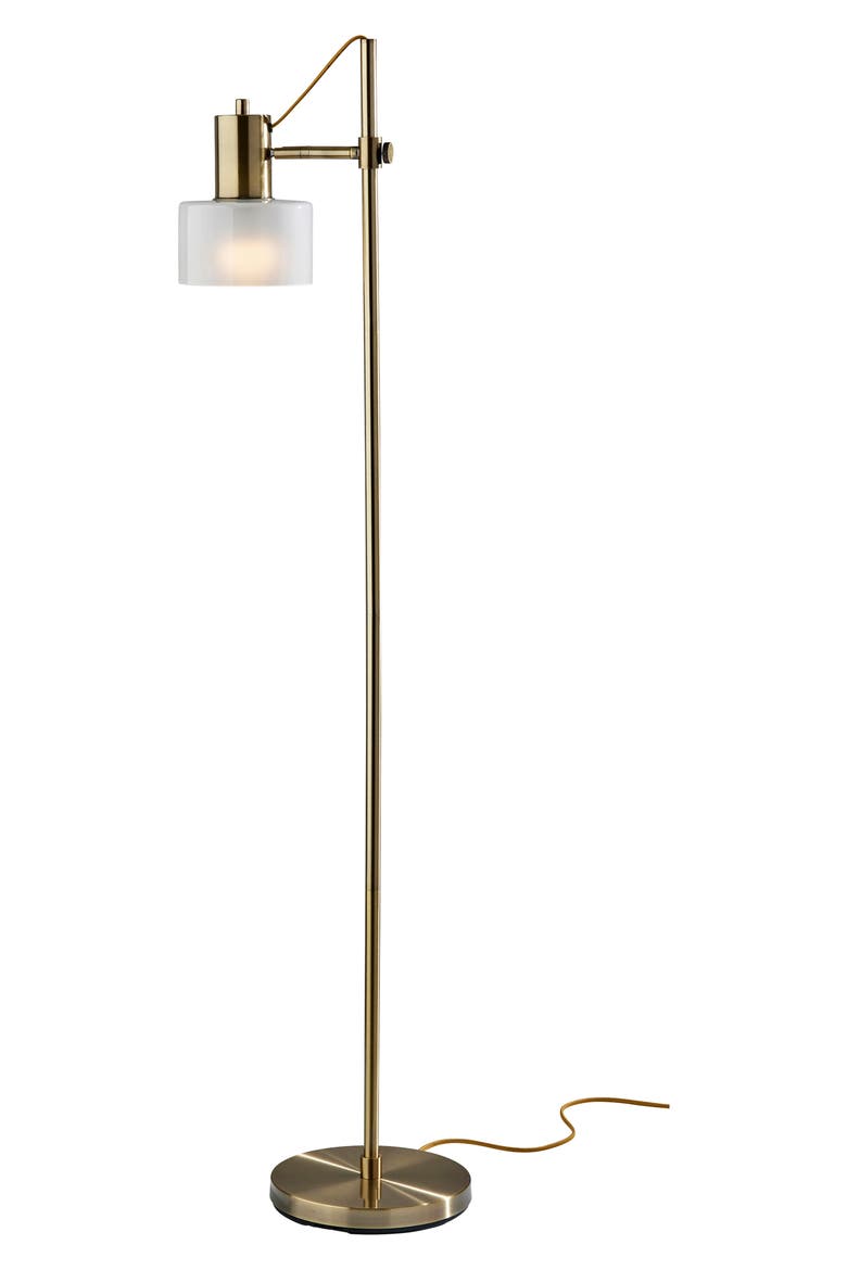 Rhodes Floor Lamp, Main, color, ANTIQUE BRASS