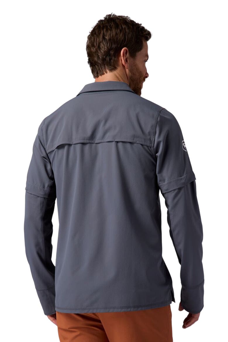 Bga Tahoe Woven Convertible Snap-Up Shirt - Men's, Alternate, color, Turbulence/Black