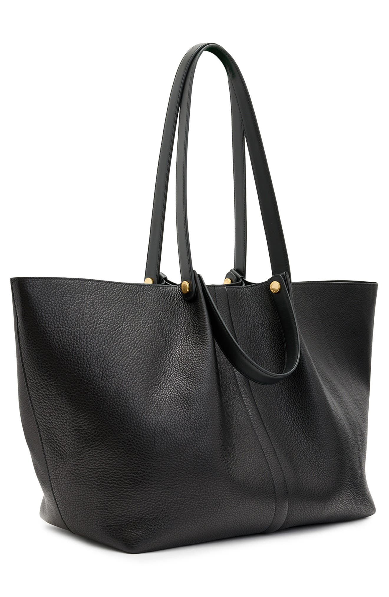 AllSaints Allington Leather Tote, Alternate, color, 
