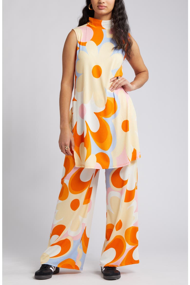 Gigi Two-Piece Top & Pants Set, Alternate, color, MOD FLORAL