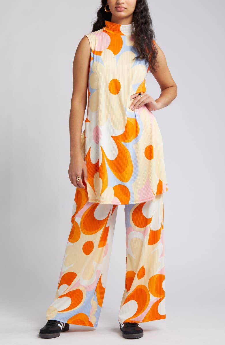 Dressed in Lala Gigi Two-Piece Top & Pants Set, Alternate, color, Mod Floral