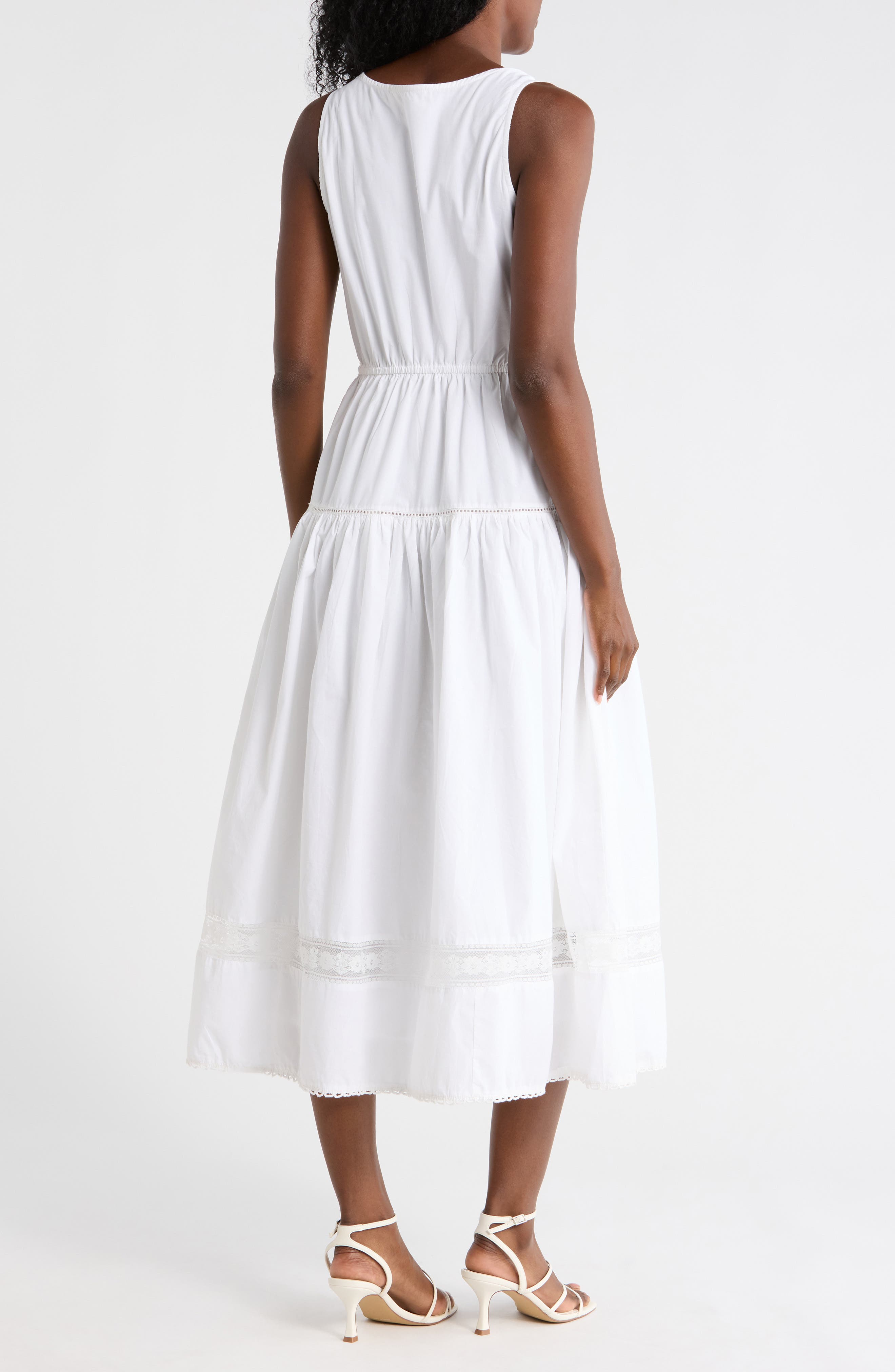 Cotton Poplin Midi Dress - image 2