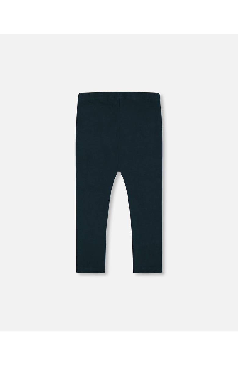 Deux par Deux Baby Girl's Rib Leggings Dark Emerald, Alternate, color,