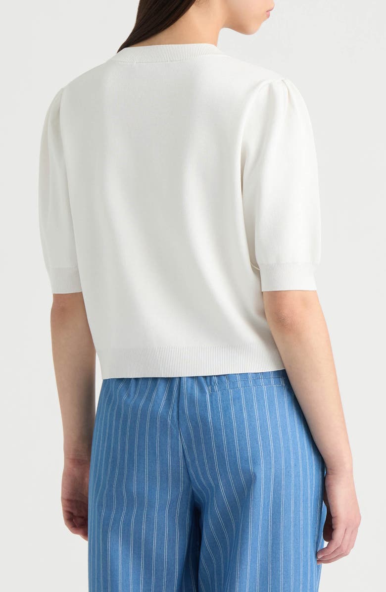 NVLT Embellished Cardigan, Alternate, color, Marshmallow