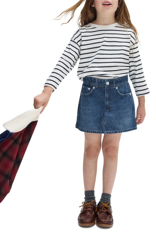 Rag & Bone Kids' Mini Miramar Trompe L'oeil Terry Cloth Skirt In Blue