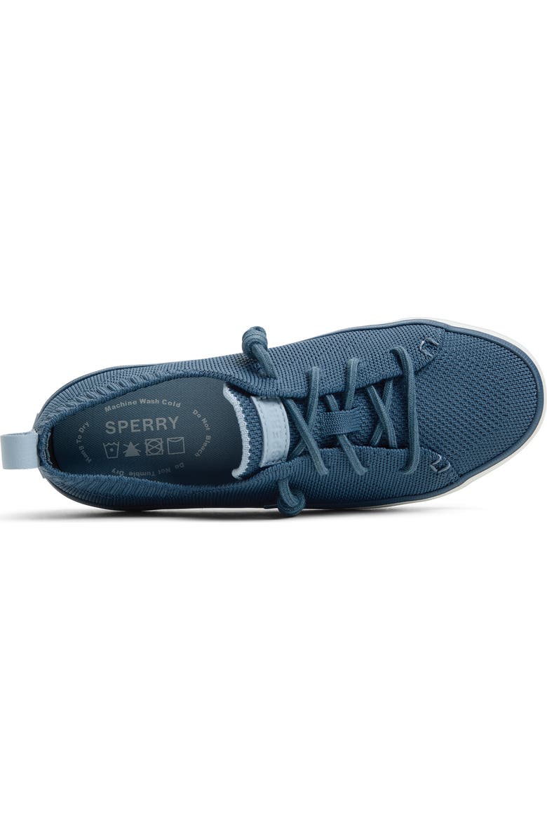 Sperry Crest Vibe Knit Sneaker, Alternate, color, Navy Textile Woven