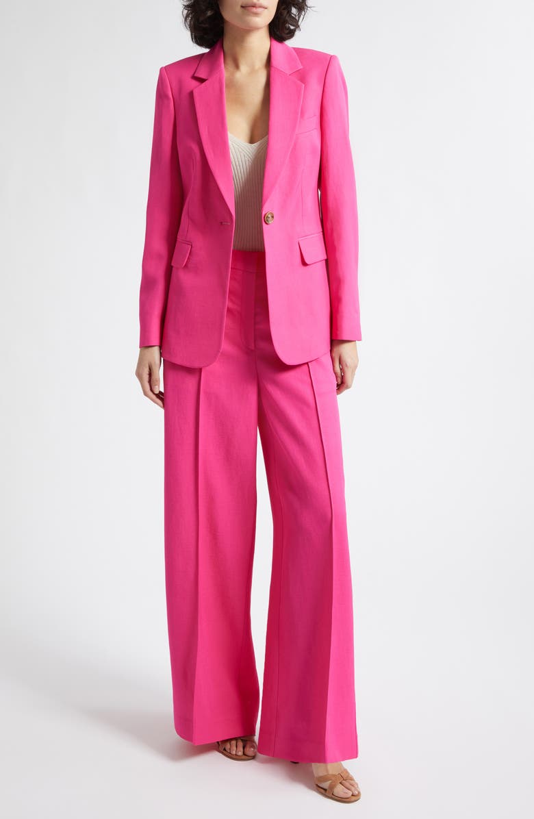 Reiss Charli Wide Leg Pants, Alternate, color, Pink