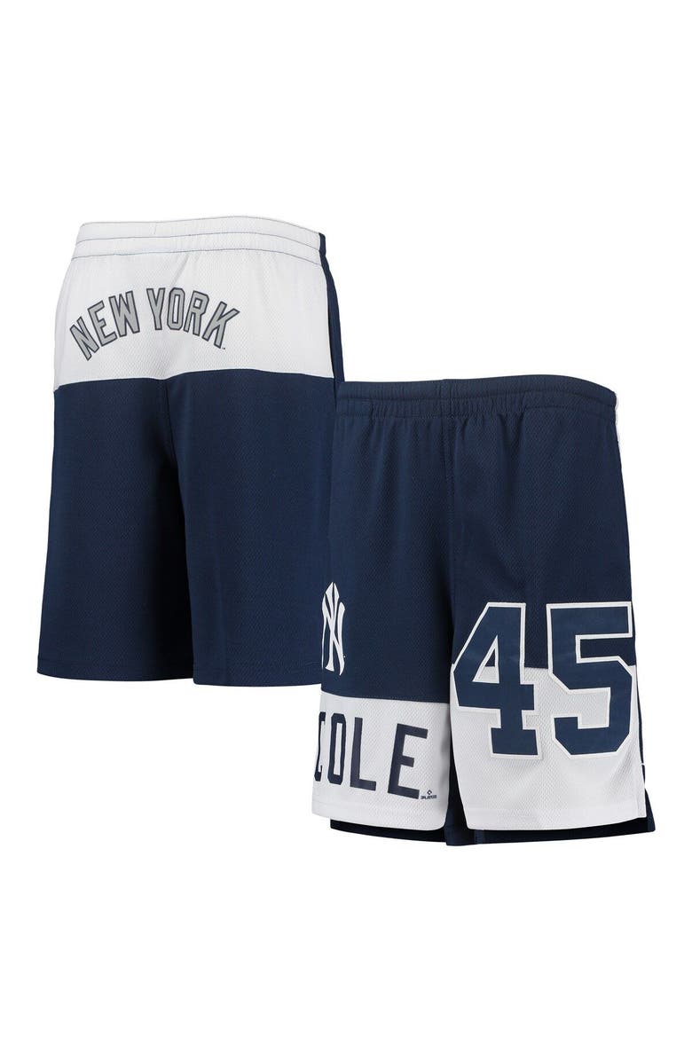 Outerstuff Youth Gerrit Cole Navy New York Yankees Pandemonium Name & Number Shorts, Main, color, Navy