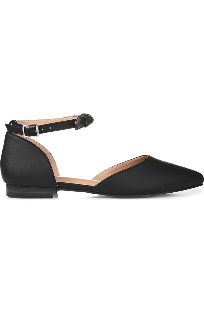 Journee Collection Vielo Ankle Strap Flat - Wide Width, Alternate, color,