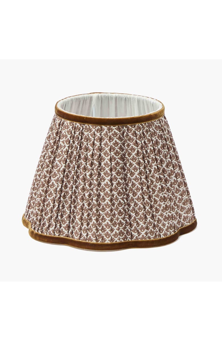 Mrs. Alice Lotus Lampshade, Main, color, Brown