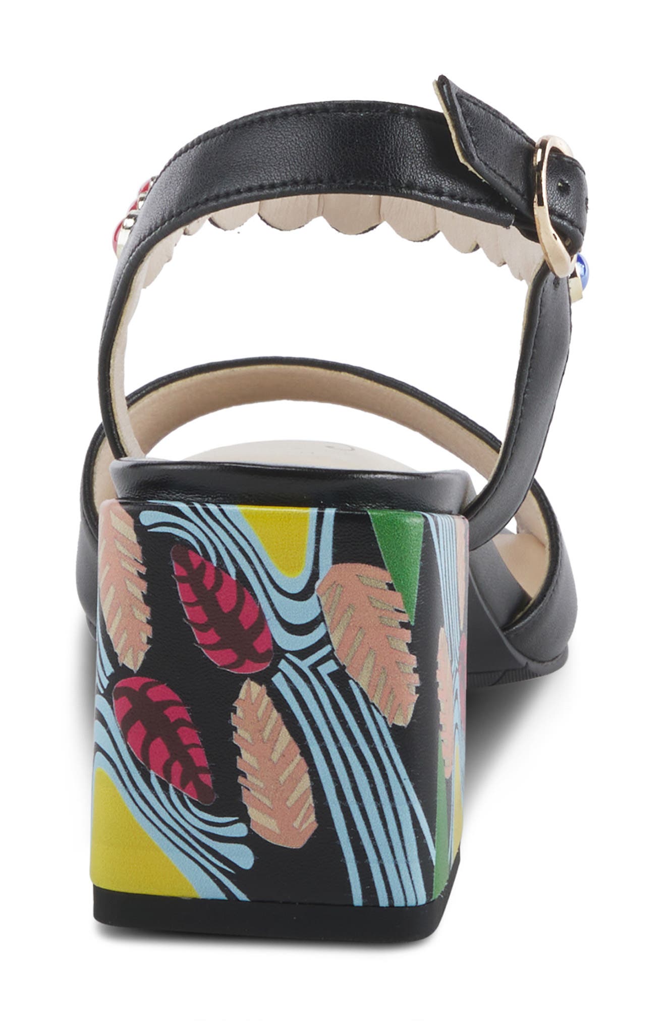 AZURA BY SPRING STEP Legendary Ankle Strap Sandal, Alternate, color, Black