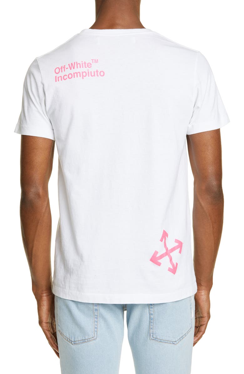 Off-White Slim Fit Halftone Arrow Graphic T-Shirt, Alternate, color,