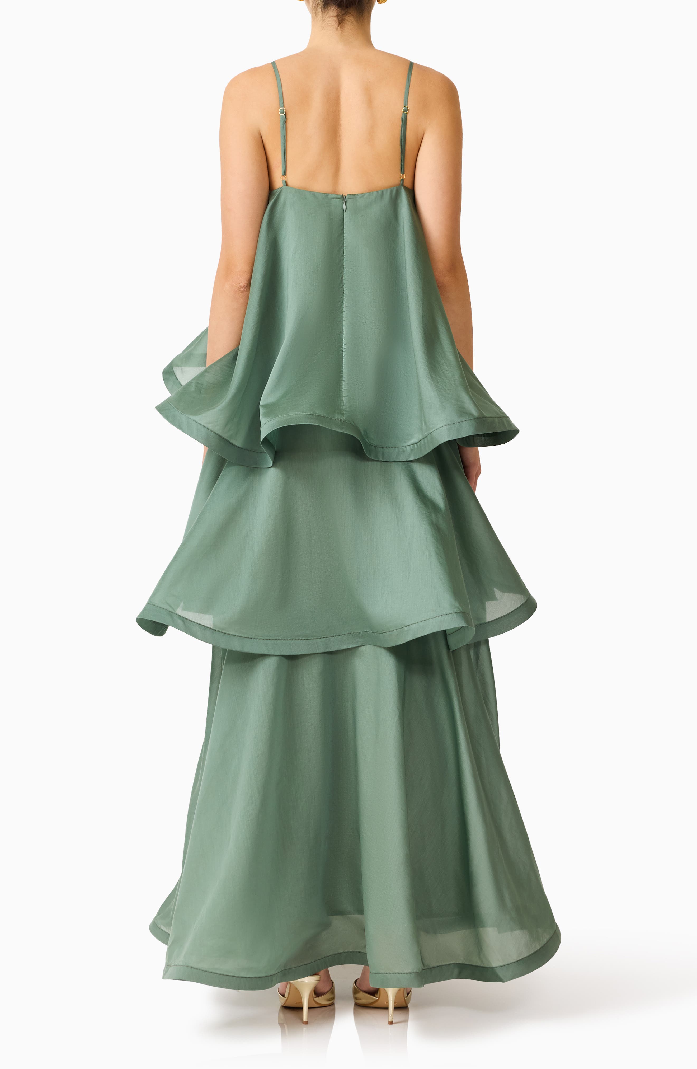 Noemi Tiered Voile Maxi Dress - image 2