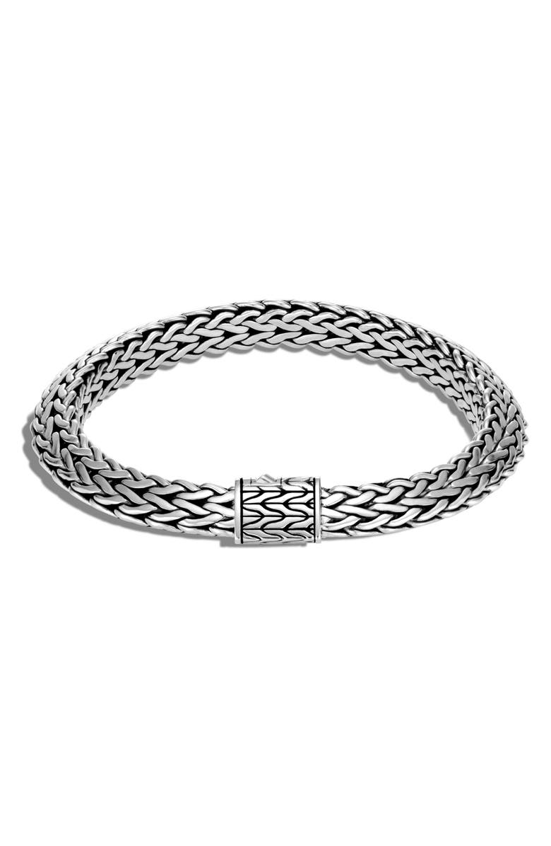 John Hardy Tiga Chain 8mm Bracelet, Main, color, Silver
