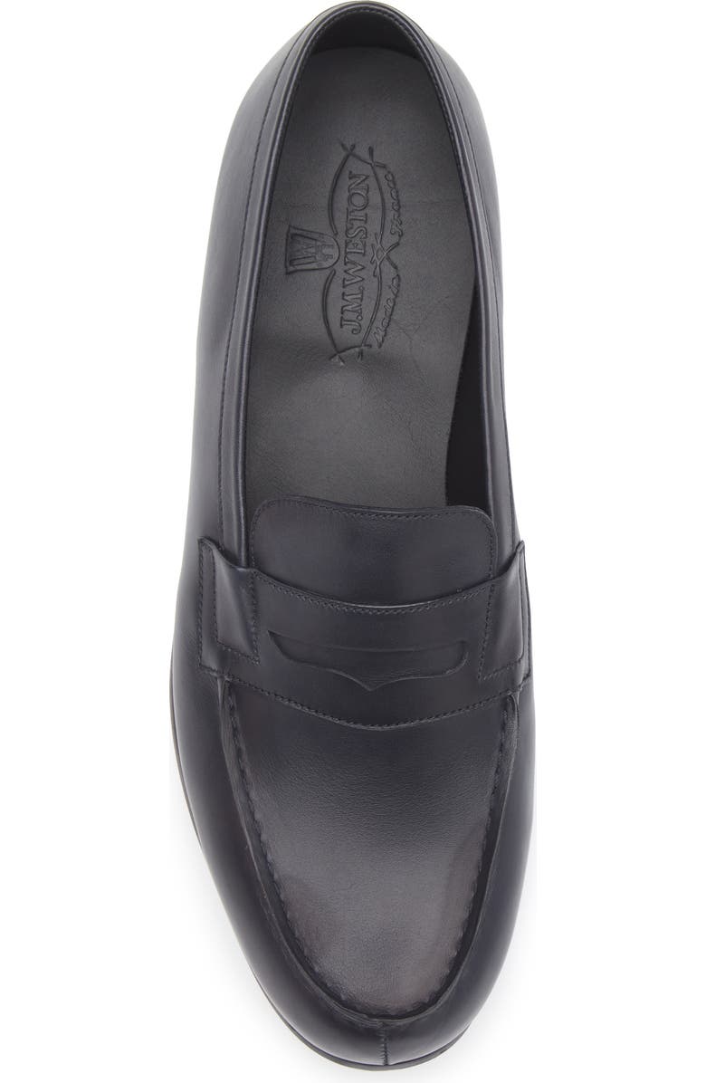 JM WESTON 180 Light Penny Loafer, Alternate, color, Navy