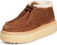 Prada Genuine Shearling Derby Bootie