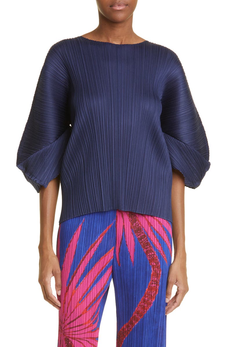 Pleats Please Issey Miyake Monthly Colors August Pleated Top, Main, color, 