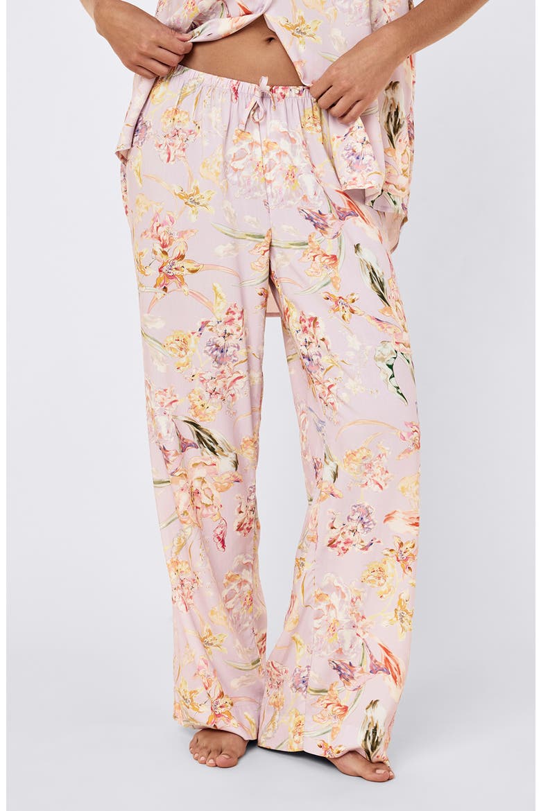 Bailey Floral Print Pajamas, Alternate, color, SOFT LAVENDER