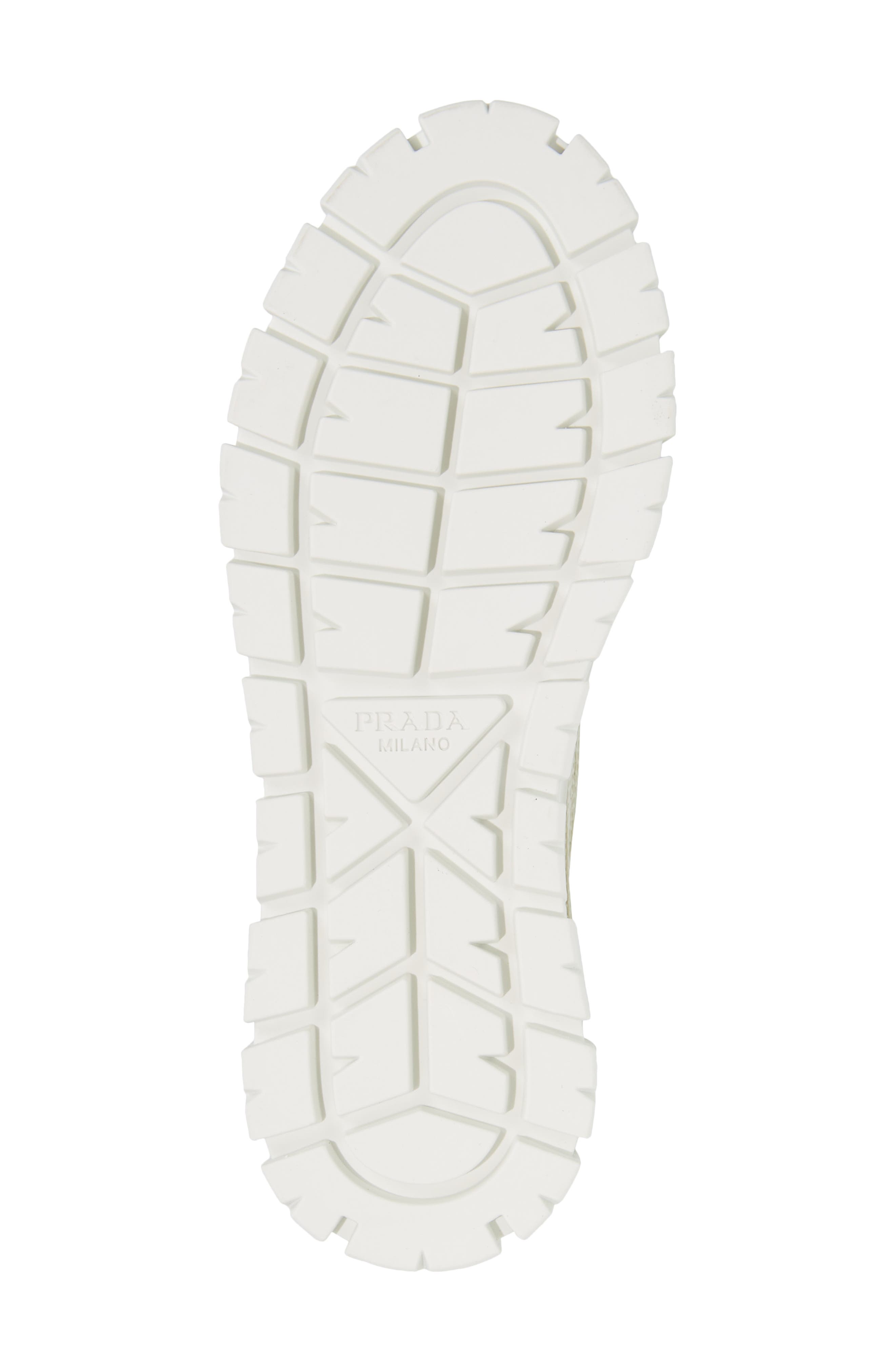 Prada Double Wheel Sequin Platform Sneaker, Alternate, color, 