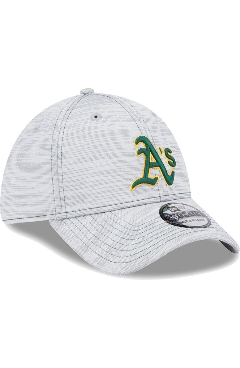 New Era Men's New Era Gray Oakland Athletics Speed 39THIRTY Flex Hat, Alternate, color, 