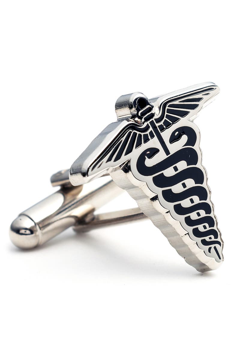 Cufflinks, Inc. Caduceus of Mercury Cuff Links, Alternate, color,