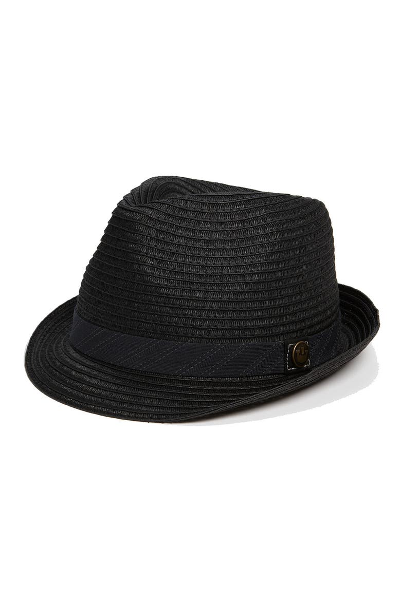 Goorin Brothers 'Fine Day' Straw Fedora, Main, color, BLACK
