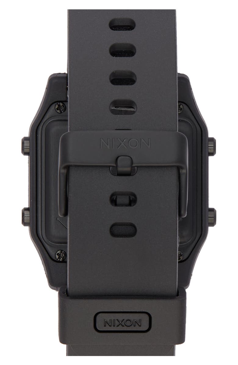 Nixon Staple Digital Rubber Strap Watch, Alternate, color,