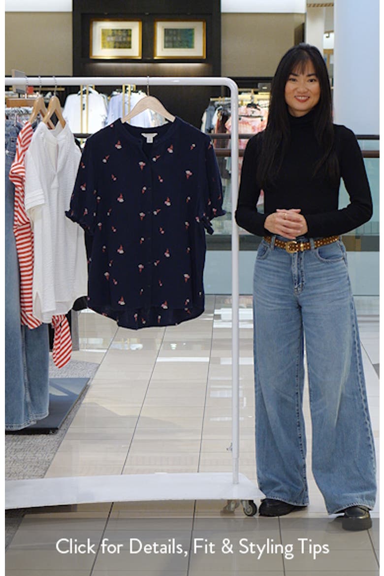 Embroidered Popover Top video