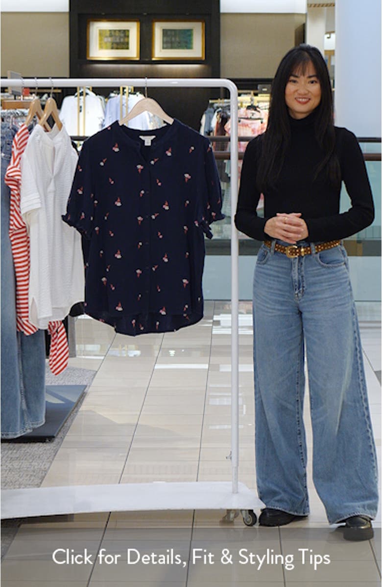 Embroidered Popover Top, sales video thumbnail