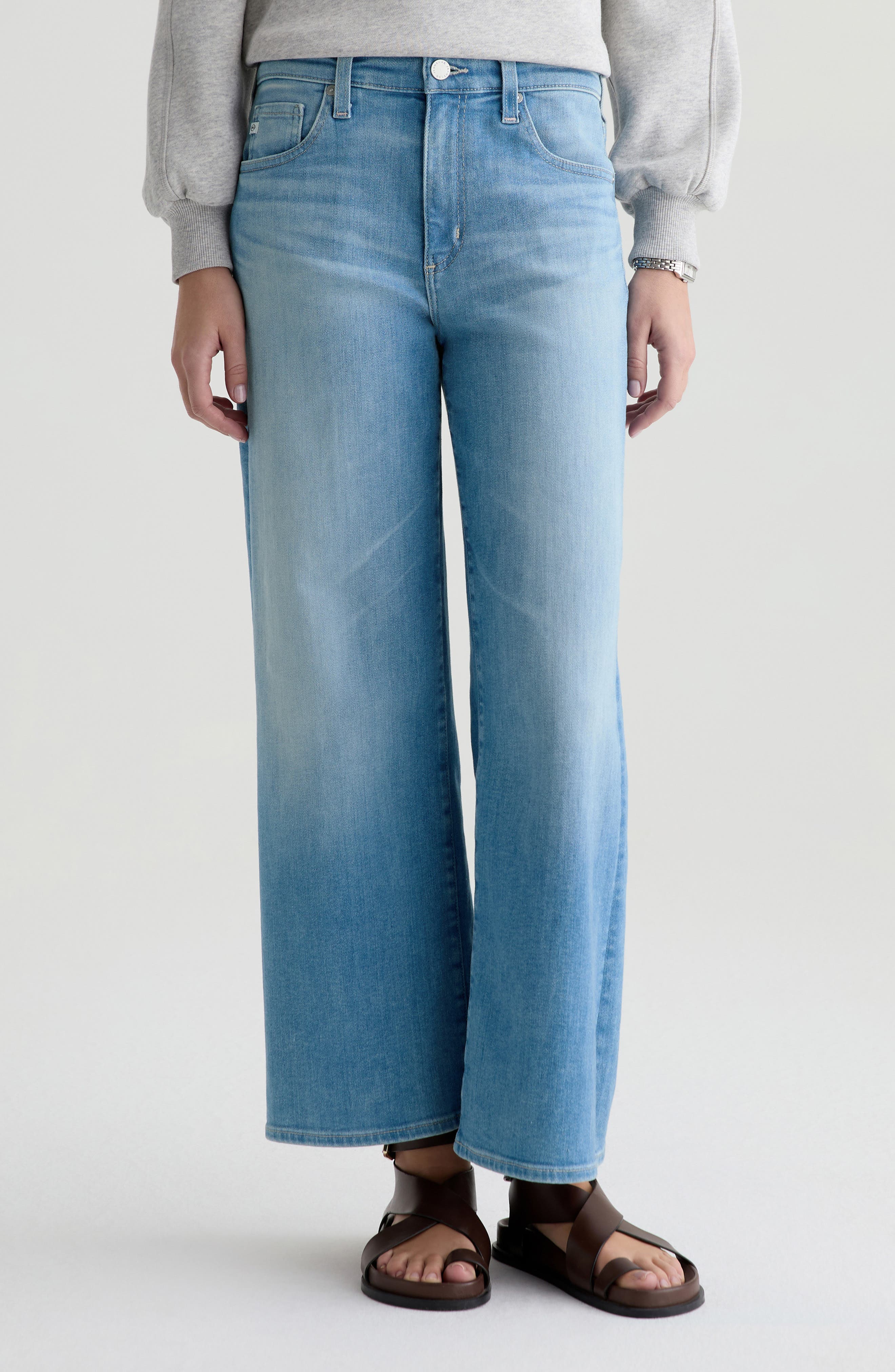 Saige Ankle Wide Leg Jeans