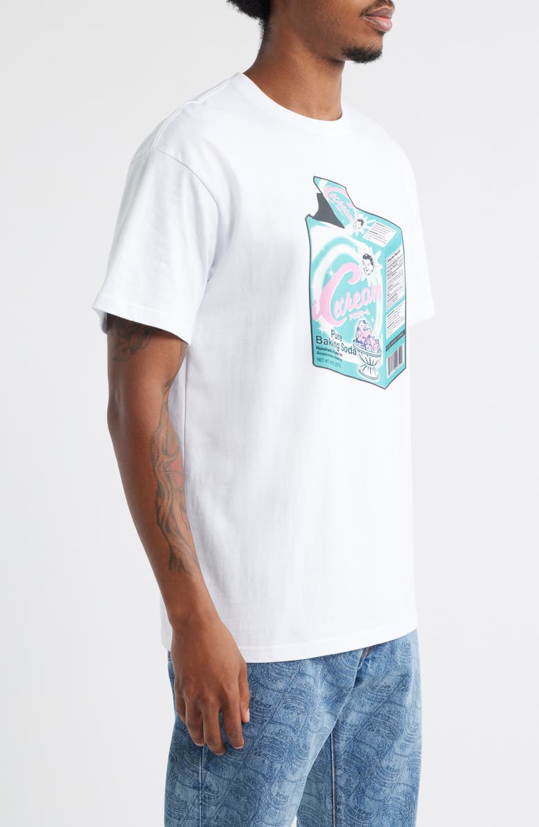 ICECREAM Baking Soda Graphic T-Shirt, Alternate, color, White