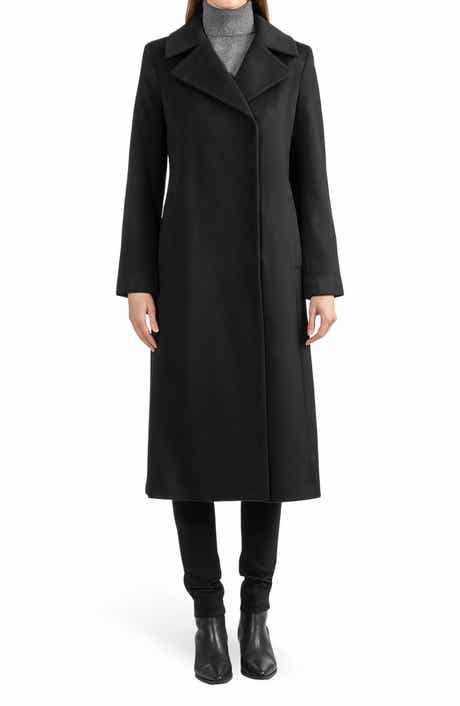 Sofia Cashmere Wool Notch Lapel Coat