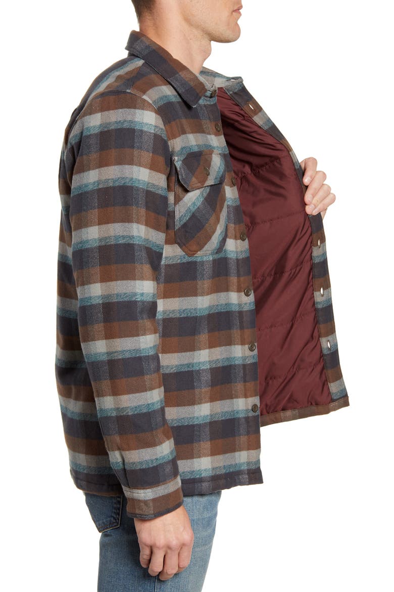 'Fjord' Flannel Shirt Jacket, Alternate, color, OBSERVER INK BLACK