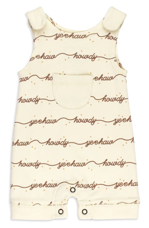 Print Sleeveless Organic Cotton Romper (Baby)