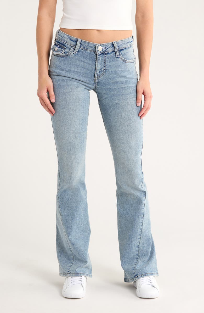 Joey Low Rise Flap Pocket Flare Jeans
